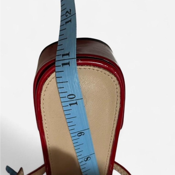 Coutgo Mary Jane Chunky Low Heels Closed Square Toe Ankle Strap Pumps Size 9.5 - Picture 4 of 8